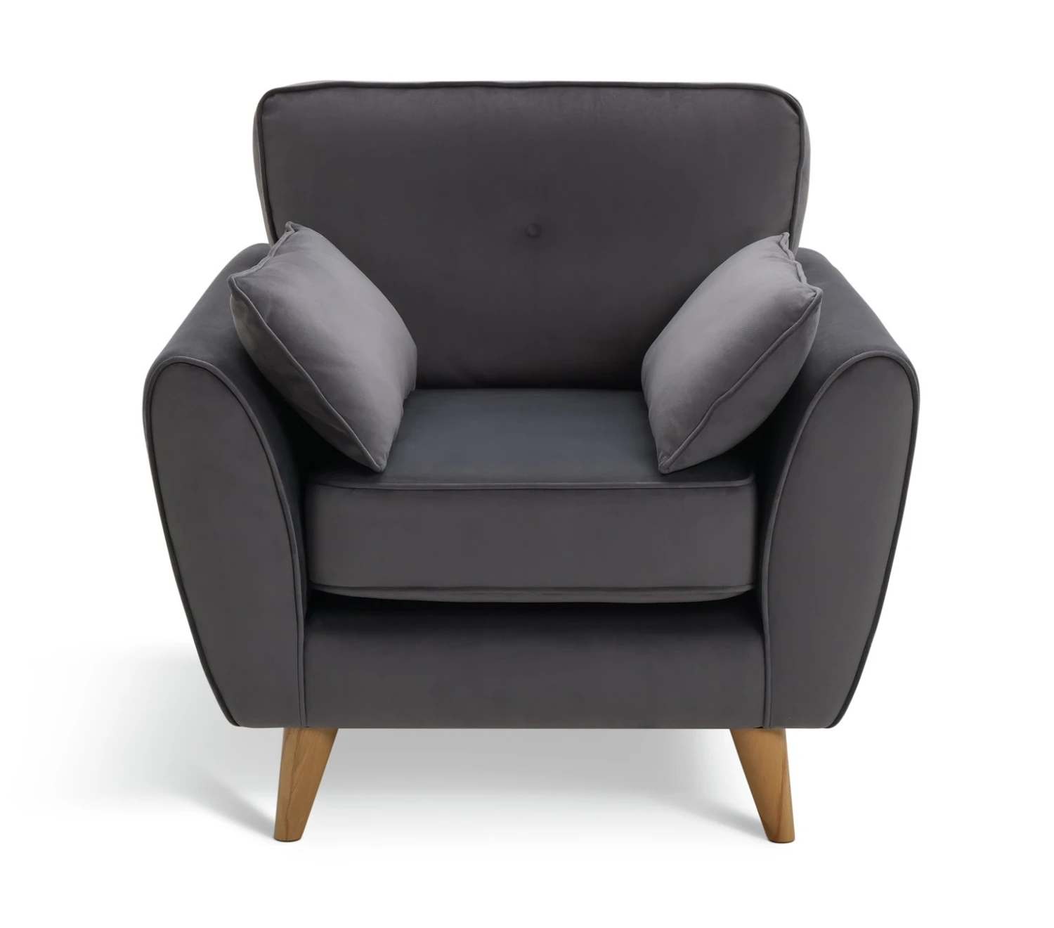 Habitat Iris Fabric Armchair - Grey 1 Habitat Iris Fabric Armchair - Grey