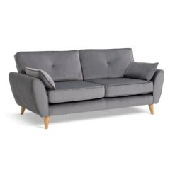 Habitat Iris Fabric 3 Seater Sofa - Grey -Chic Household Items 2910710 R Z002A