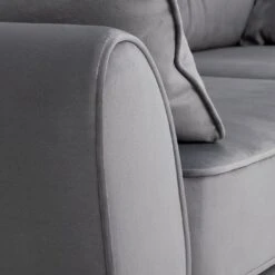 Habitat Iris Fabric 3 Seater Sofa - Grey -Chic Household Items 2910710 R Z007A