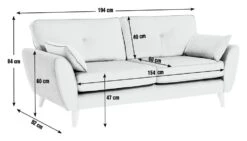 Habitat Iris Fabric 3 Seater Sofa - Navy 11 Habitat Iris Fabric 3 Seater Sofa - Navy -Chic Household Items 2910734 R E001