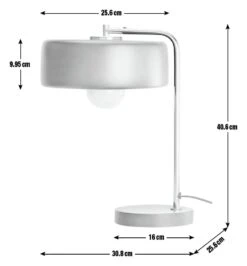 Habitat Minah Iron LED Table Lamp - Black & Brass -Chic Household Items 2990297 R E001