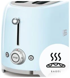 Smeg TSF02PBUK 50's Style Retro 4 Slice Toaster - Blue -Chic Household Items 3033270 R Z007A
