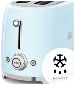 Smeg TSF02PBUK 50's Style Retro 4 Slice Toaster - Blue -Chic Household Items 3033270 R Z009A