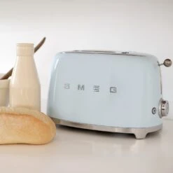 Smeg TSF01PBUK 50's Style Retro 2 Slice Toaster - Blue -Chic Household Items 3033373 R Z005A