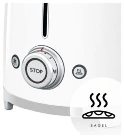 Smeg TSF02WHUK 50's Style Retro 4 Slice Toaster - White -Chic Household Items 3033438 R Z004A