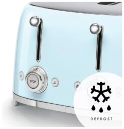 Smeg TSF03PBUK 50's Style Retro 4 Slice Toaster - Blue -Chic Household Items 3034004 R Z008A