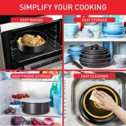 Tefal Ingenio Easy Cook 13 Piece Aluminium Pan Set 18 Tefal Ingenio Easy Cook 13 Piece Aluminium Pan Set -Chic Household Items 3082843 R Z006A