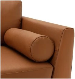 Habitat Jackson Leather Left Corner Chaise Sofa - Tan -Chic Household Items 3102486 R Z009A