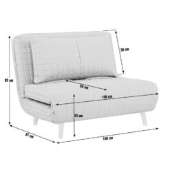 Habitat Roma Small Double Chairbed - Grey -Chic Household Items 3104958 R Z003A