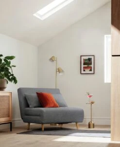 Habitat Roma Small Double Chairbed - Grey -Chic Household Items 3104958 R Z004C