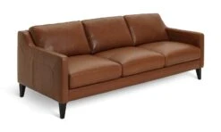 Habitat Leone Leather 4 Seater Sofa - Tan -Chic Household Items 3182853 R Z002A