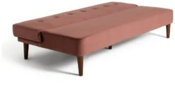 Habitat Odeon 2 Seater Velvet Clic Clac Sofa Bed - Pink -Chic Household Items 3188895 R Z003A