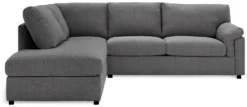Habitat Florence Fabric Left Hand Corner Chaise Sofa - Grey -Chic Household Items 3200584 R Z003A