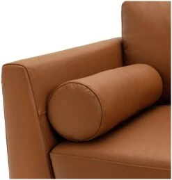 Habitat Jackson Leather Right Corner Chaise Sofa - Tan -Chic Household Items 3247097 R Z009A