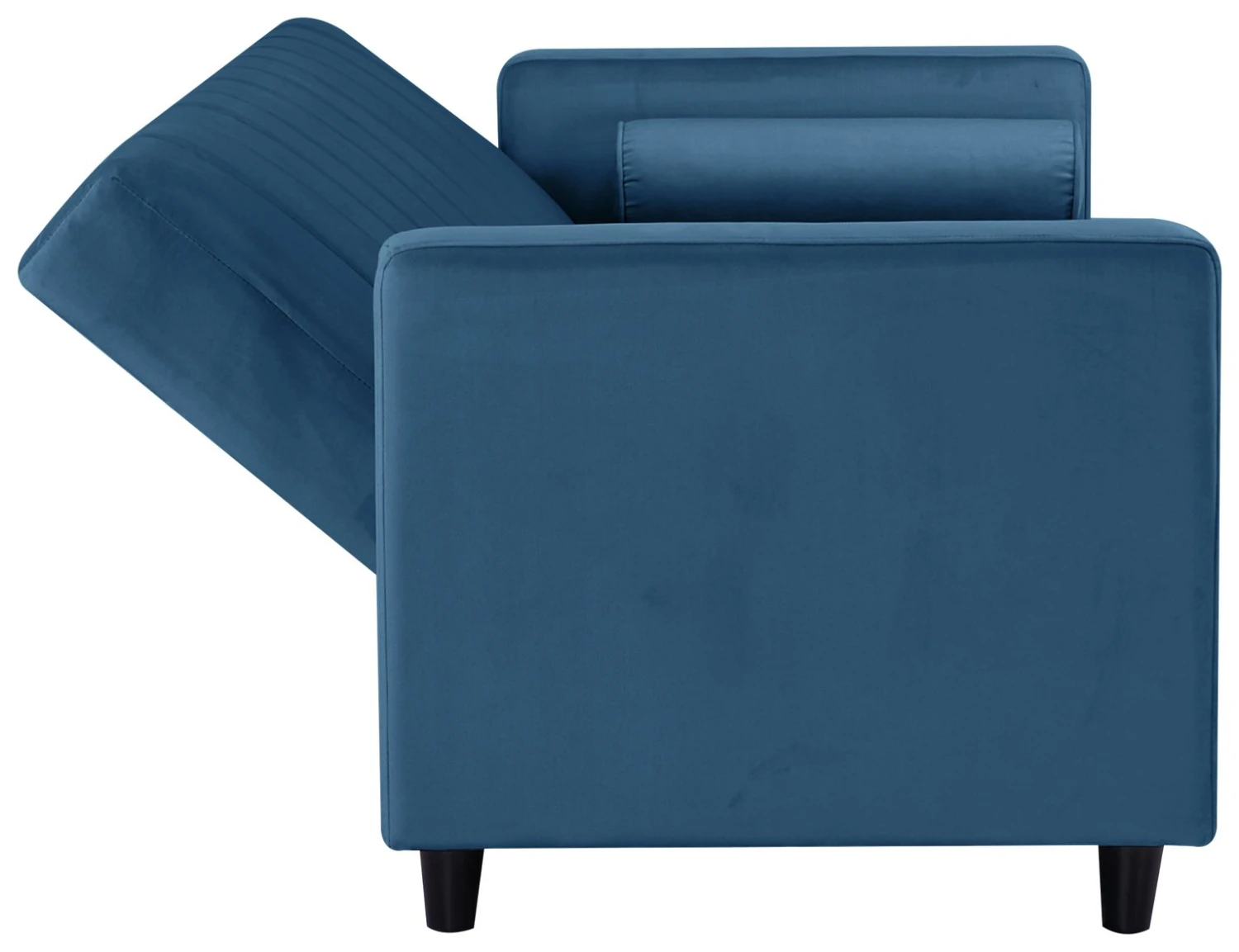 Habitat Preston Clic Clac Velvet Sofa Bed - Navy 10 Habitat Preston Clic Clac Velvet Sofa Bed - Navy - Image 10