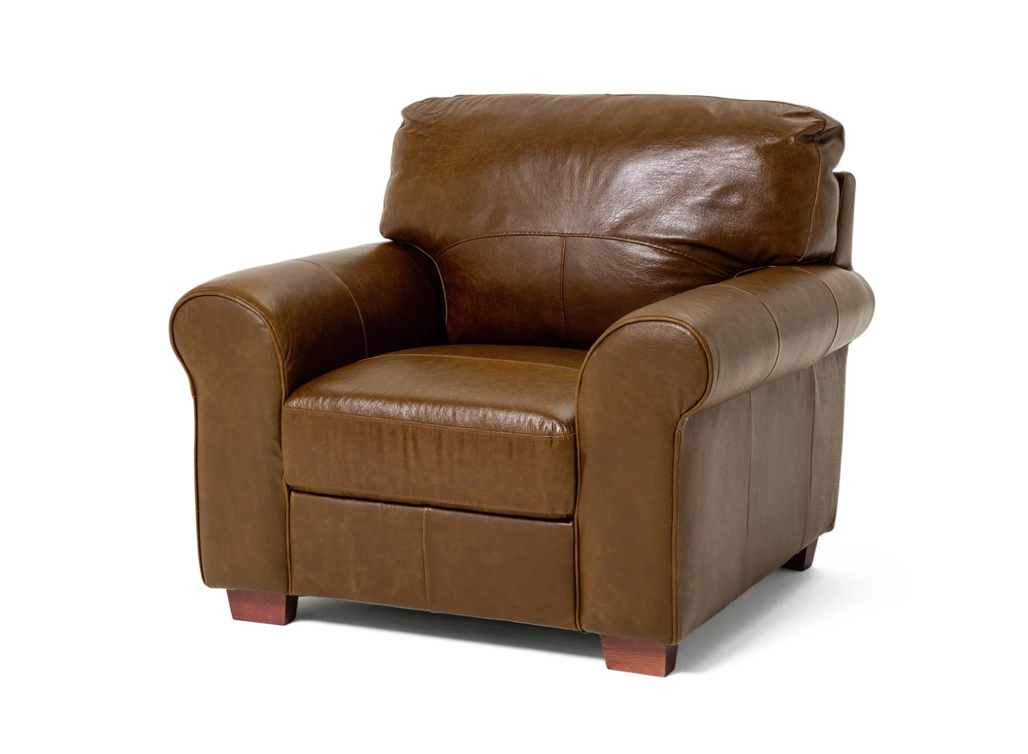 Habitat Salisbury Leather Armchair - Tan 6 Habitat Salisbury Leather Armchair - Tan - Image 6