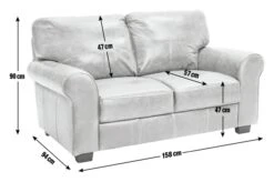 Habitat Salisbury Leather 2 Seater Sofa - Tan -Chic Household Items 3314951 R E001