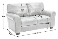 Habitat Salisbury Leather 2 Seater Sofa - Chocolate -Chic Household Items 3336348 R E001