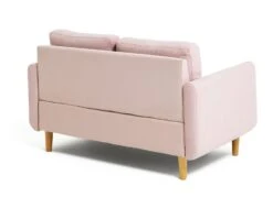 Habitat Remi Small Fabric 2 Seater Chaise Sofa In A Box-Pink -Chic Household Items 3347739 R Z003A