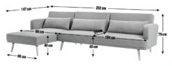 Habitat Andy Left Corner Fabric Clic Clac Sofa Bed - Grey 16 Habitat Andy Left Corner Fabric Clic Clac Sofa Bed - Grey -Chic Household Items 3361928 R E001