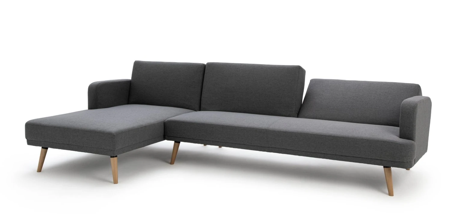 Habitat Andy Left Corner Fabric Clic Clac Sofa Bed - Grey 9 Habitat Andy Left Corner Fabric Clic Clac Sofa Bed - Grey - Image 9