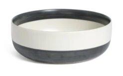 Habitat Artisan Stripe Stoneware Serving Bowl -Chic Household Items 3365481 R Z005A