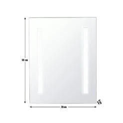 Habitat Abraham LED Bathroom Mirror -Chic Household Items 3371822 R Z020A