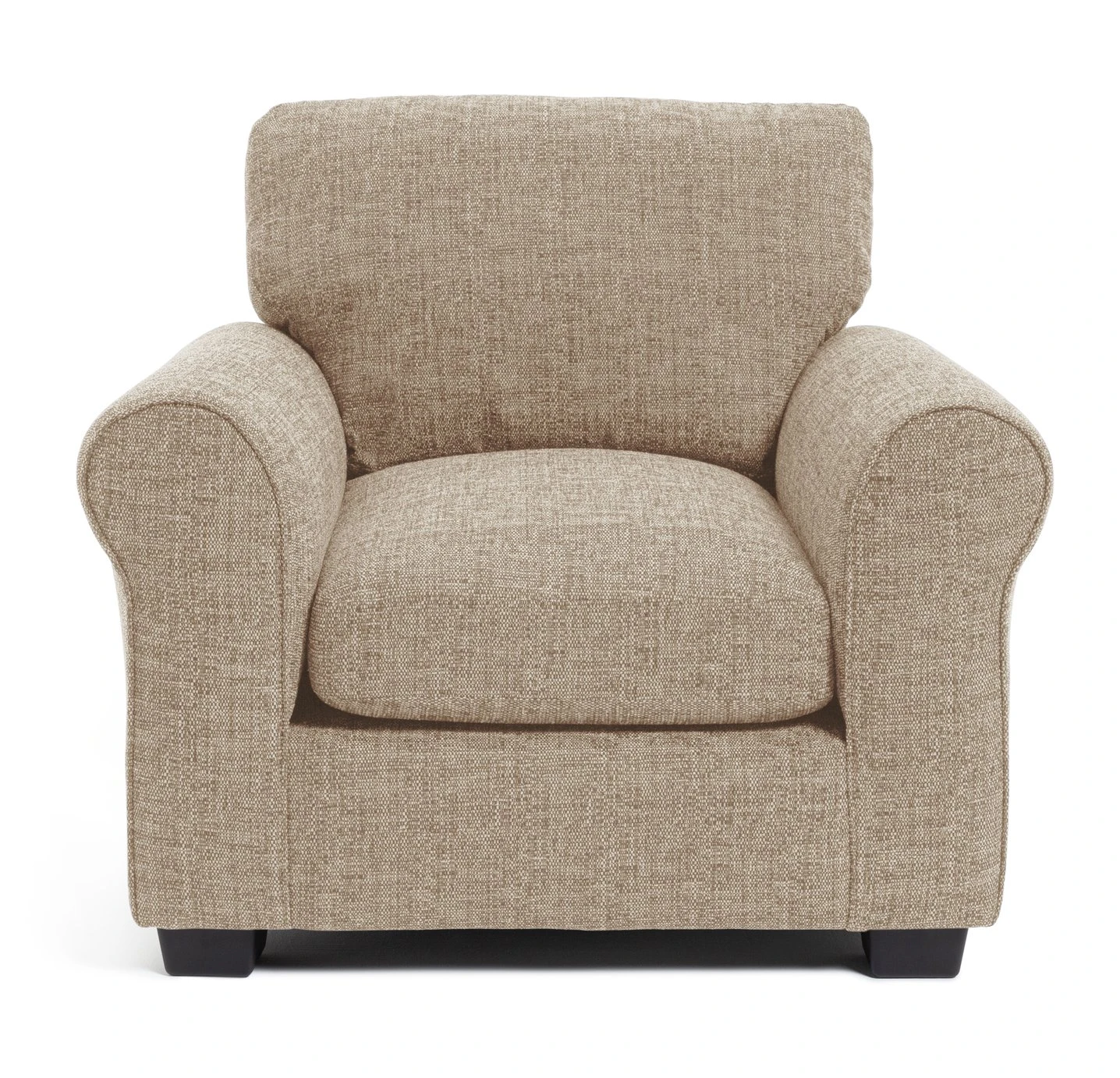 Habitat Lisbon Fabric Armchair - Beige 1 Habitat Lisbon Fabric Armchair - Beige