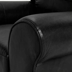 Habitat Salisbury Leather Armchair - Black -Chic Household Items 3384400 R Z005A