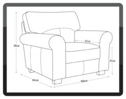 Habitat Salisbury Leather Armchair - Black -Chic Household Items 3384400 R Z020A