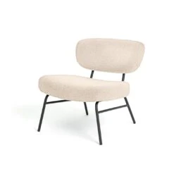 Habitat Cole Boucle Accent Chair - Cream 11 Habitat Cole Boucle Accent Chair - Cream -Chic Household Items 3415128 R Z002A