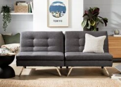 Habitat Duo 2 Seater Clic Clac Sofa Bed - Charcoal -Chic Household Items 3432022 R Z003C