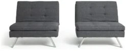 Habitat Duo 2 Seater Clic Clac Sofa Bed - Charcoal -Chic Household Items 3432022 R Z006A