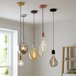 Habitat Pendant Ceiling Light - Matte Black & Herringbone 13 Habitat Pendant Ceiling Light - Matte Black & Herringbone -Chic Household Items 3449802 R Z002C