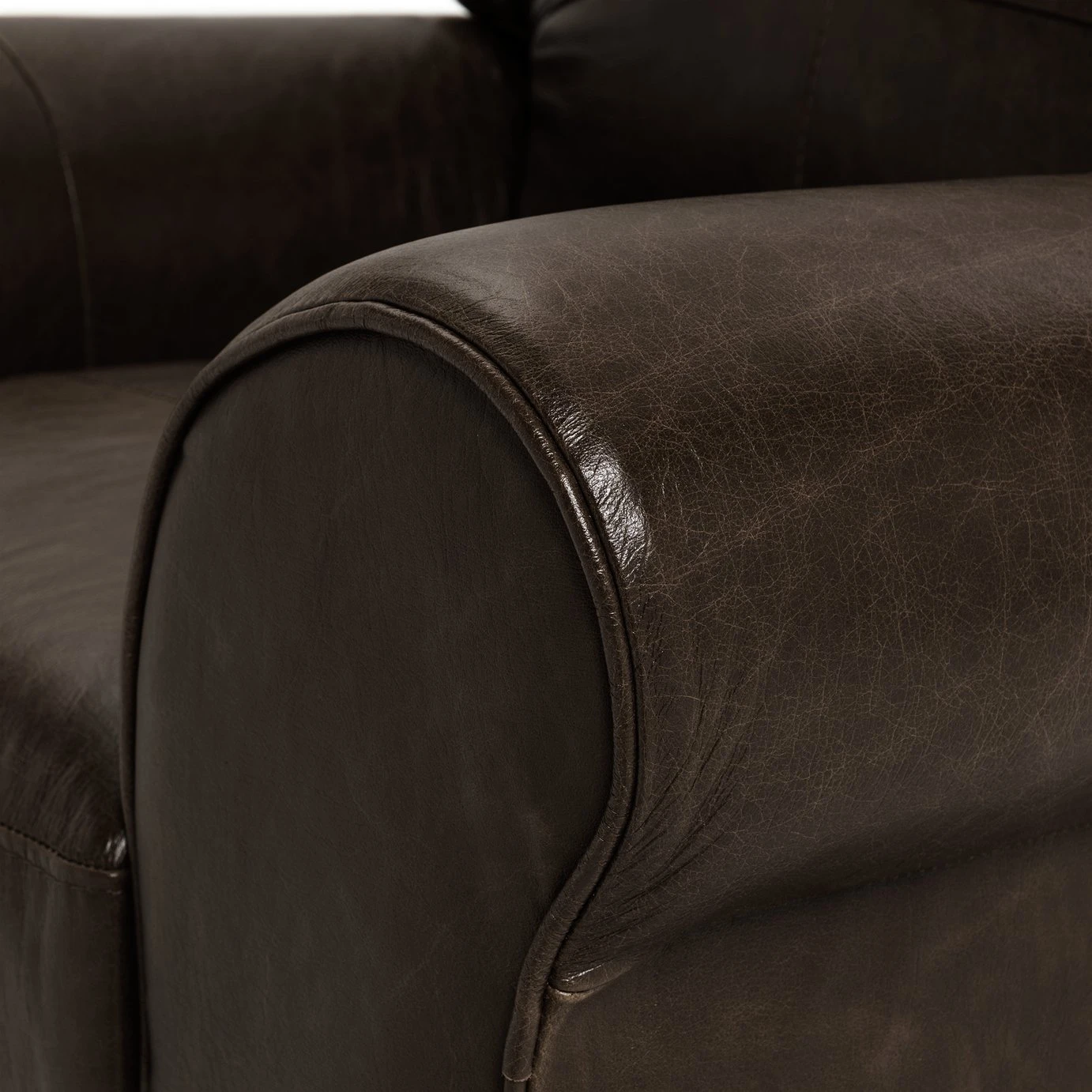 Habitat Salisbury Leather Armchair - Chocolate 9 Habitat Salisbury Leather Armchair - Chocolate - Image 9
