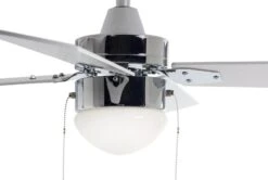 Habitat Ceiling Fan - Chrome & White 9 Habitat Ceiling Fan - Chrome & White -Chic Household Items 3611506 R Z004A