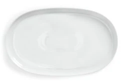 Habitat Riko Oval Porcelain Serving Platter - White -Chic Household Items 4039840 R Z004A