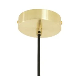 Habitat Tires Alabaster Ceiling Pendant Light -Brushed Brass -Chic Household Items 4075990 R Z004A