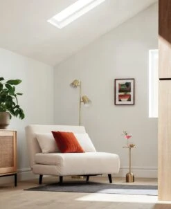 Habitat Roma Small Double Boucle Chairbed - Cream -Chic Household Items 4077981 R Z004C