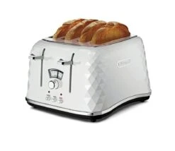 De'Longhi CTJ4003 Brillante 4 Slice Toaster - White -Chic Household Items 4239963 R Z001C