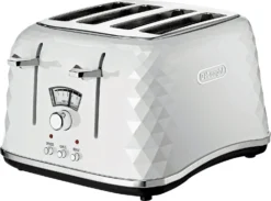 De'Longhi CTJ4003 Brillante 4 Slice Toaster - White -Chic Household Items 4239963 R Z002A UC955145 scaled
