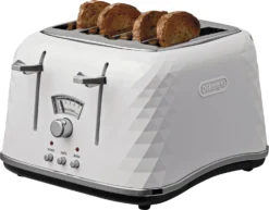 De'Longhi CTJ4003 Brillante 4 Slice Toaster - White -Chic Household Items 4239963 R Z004A UC1015868 scaled