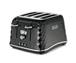 De'Longhi CTJ4003 Brillante 4 Slice Toaster - Black -Chic Household Items 4239970 R Z003A UC955146