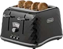 De'Longhi CTJ4003 Brillante 4 Slice Toaster - Black -Chic Household Items 4239970 R Z004A UC1015873 scaled