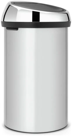 Brabantia 60 Litre Touch Top Bin - Metallic Grey -Chic Household Items 4377179 R Z003A