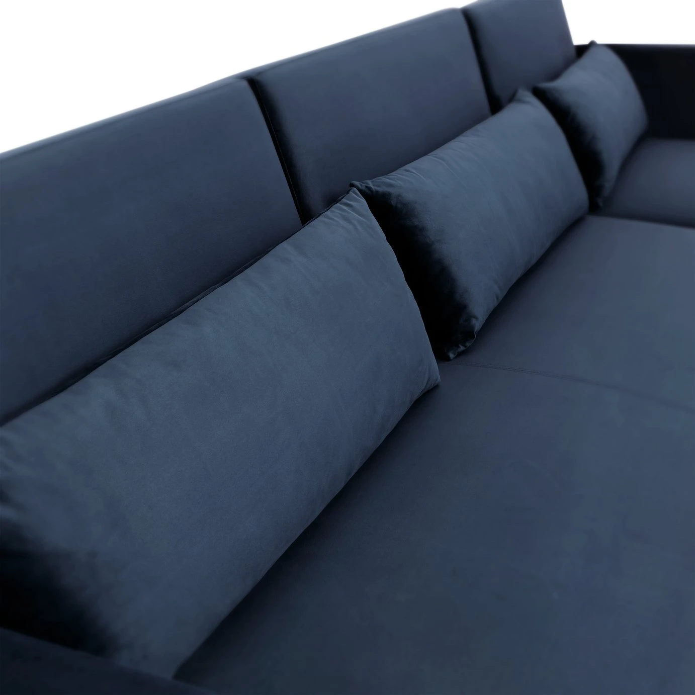 Habitat Andy Right Corner Velvet Clic Clac Sofa Bed - Navy 13 Habitat Andy Right Corner Velvet Clic Clac Sofa Bed - Navy - Image 13