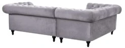 Habitat Chesterfield Right Hand Corner Sofa-Light Grey -Chic Household Items 4468916 R Z005A