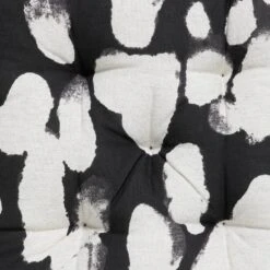 Habitat Ink Print Pack Of 2 Seat Cushions - White And Black 7 Habitat Ink Print Pack Of 2 Seat Cushions - White And Black -Chic Household Items 4497516 R B001