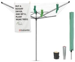 Brabantia 50m Lift-O-Matic Washing Line With Ground Spike 15 Brabantia 50m Lift-O-Matic Washing Line With Ground Spike -Chic Household Items 4504595 R Z005A