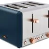 Tower T20051MNB Cavaletto 4 Slice Toaster - Midnight Blue